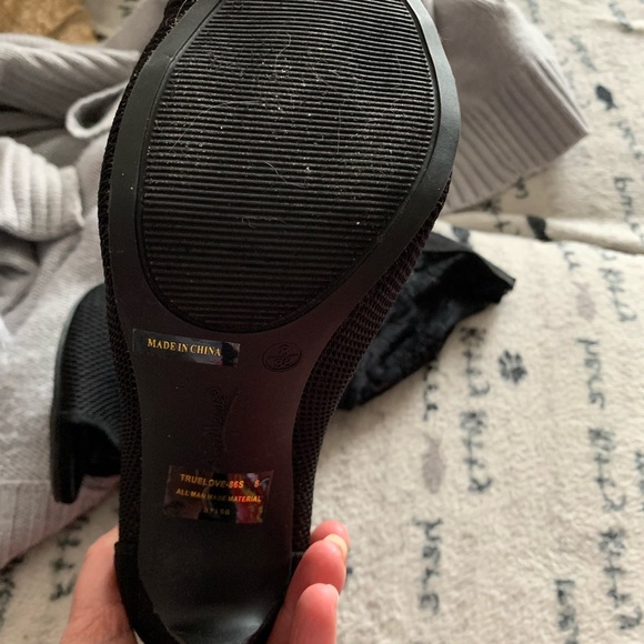 Anne Michelle ankle stiletto open toe boots/shoes size 8 - Picture 12 of 13